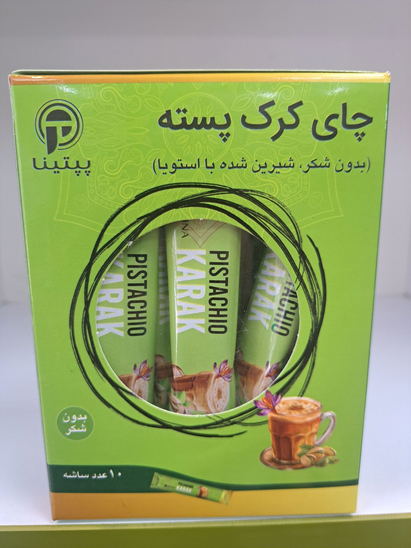 چای کرک پسته ساشه ای 10 تایی رژیمی