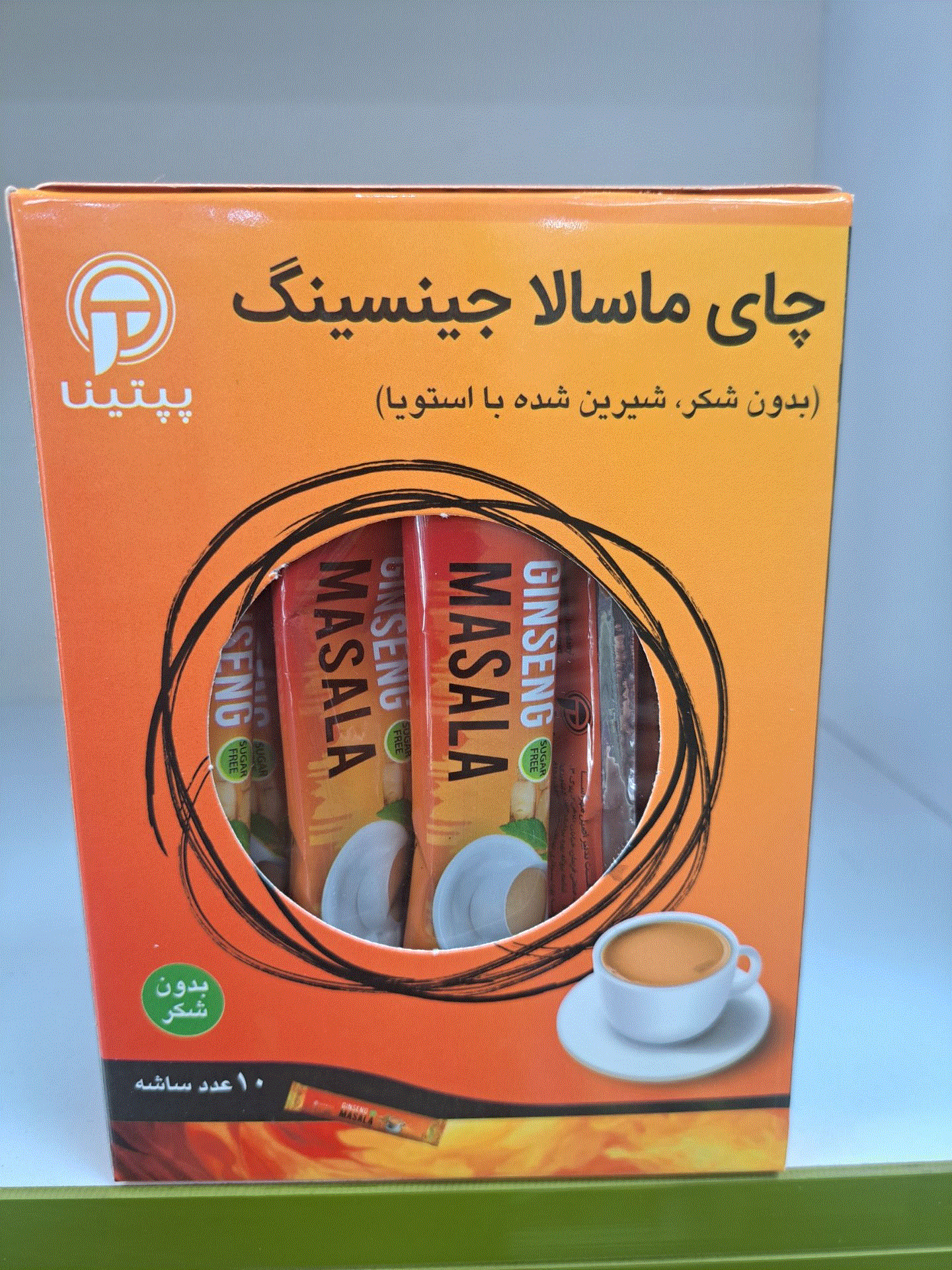 چای ماسالا جینسینگ ساشه ای 10 تایی رژیمی